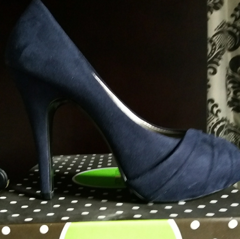 Blue Suede Heels